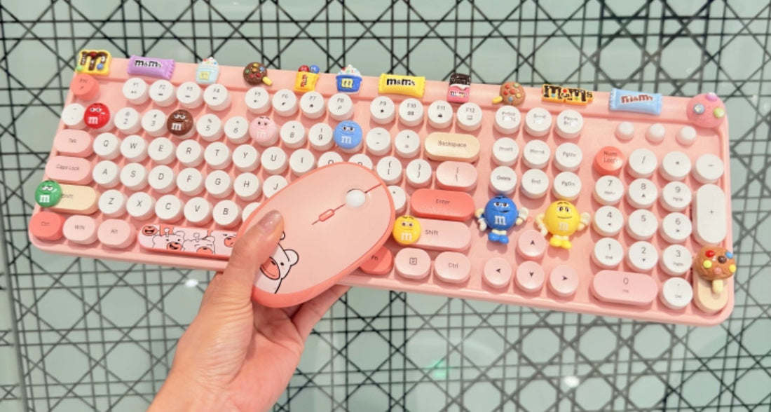 Pink M&M Dopamine Rush Keyboard