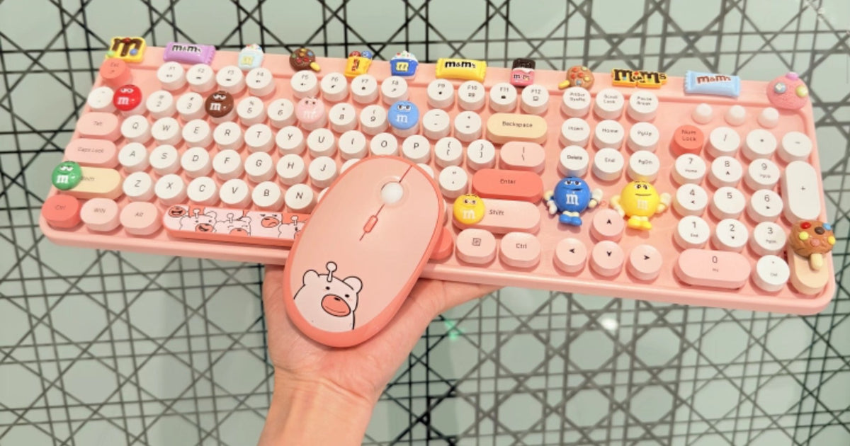Pink M&M Dopamine Rush Keyboard