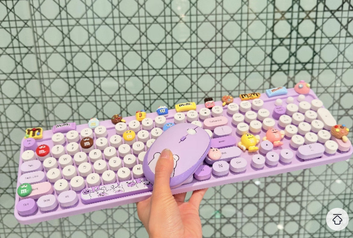 Purple M&M Dopamine Rush Keyboard