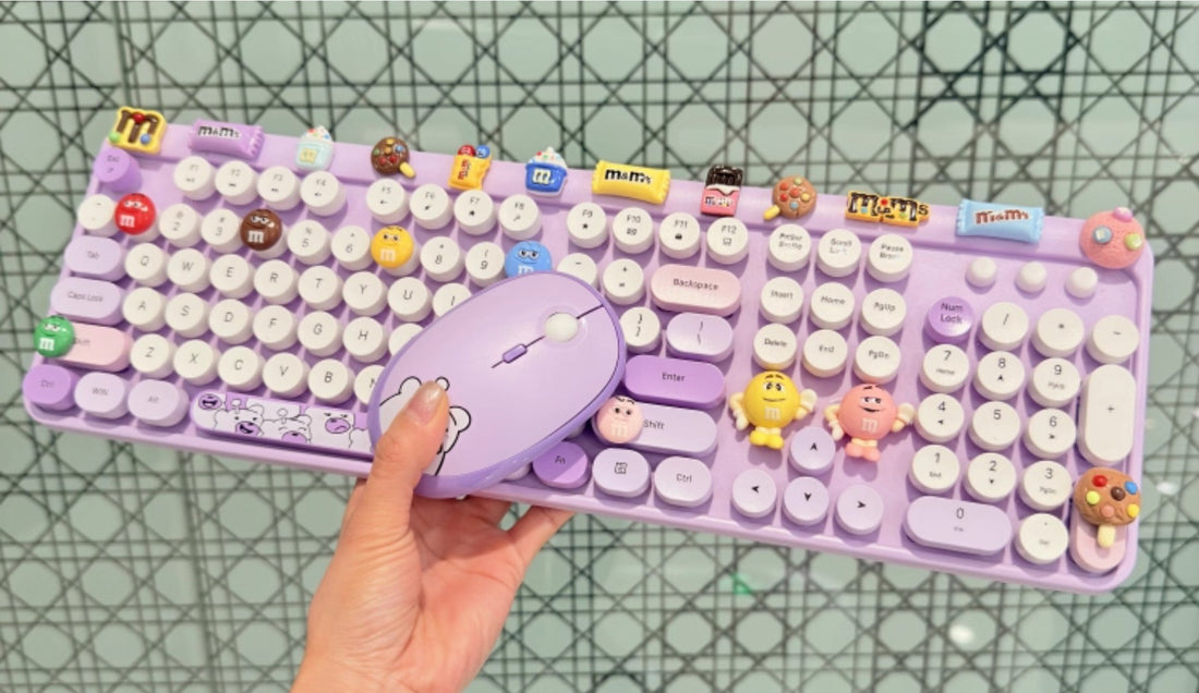 Purple M&M Dopamine Rush Keyboard