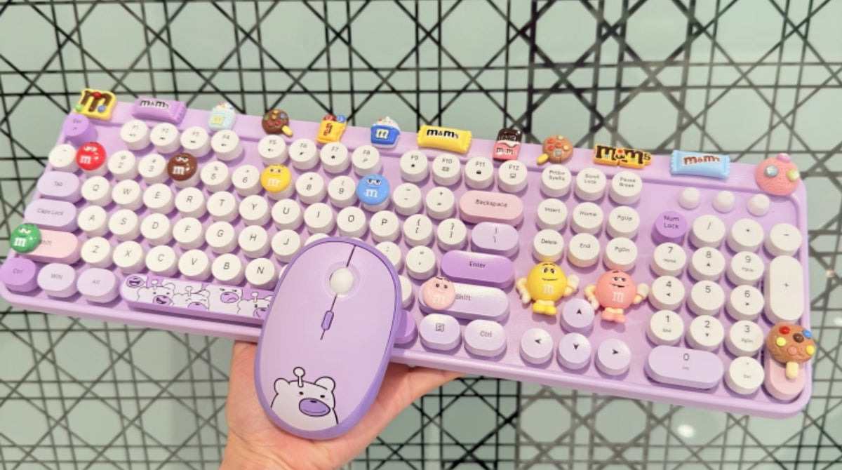 Purple M&M Dopamine Rush Keyboard