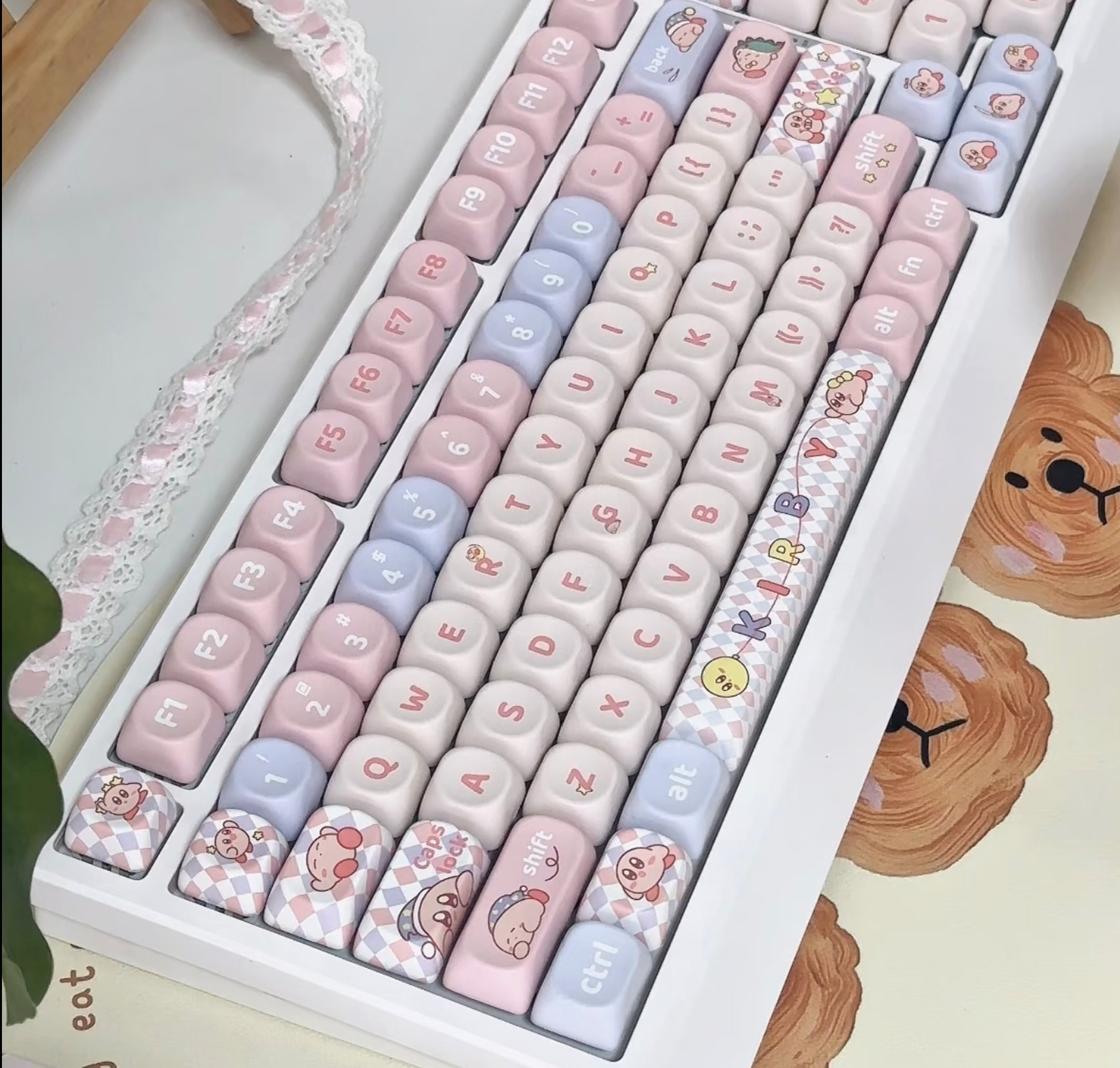 Kirby Cute Mechanical Keyboard